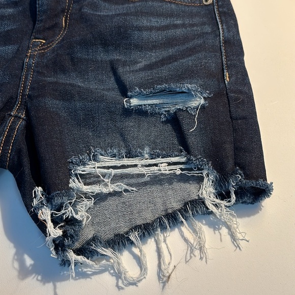 American Eagle Midi Distressed Denim Shorts - Picture 6 of 11